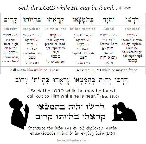 Isaiah 55:6 Hebrew Lesson