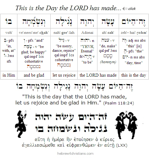 Psalm 118:24 Hebrew lesson